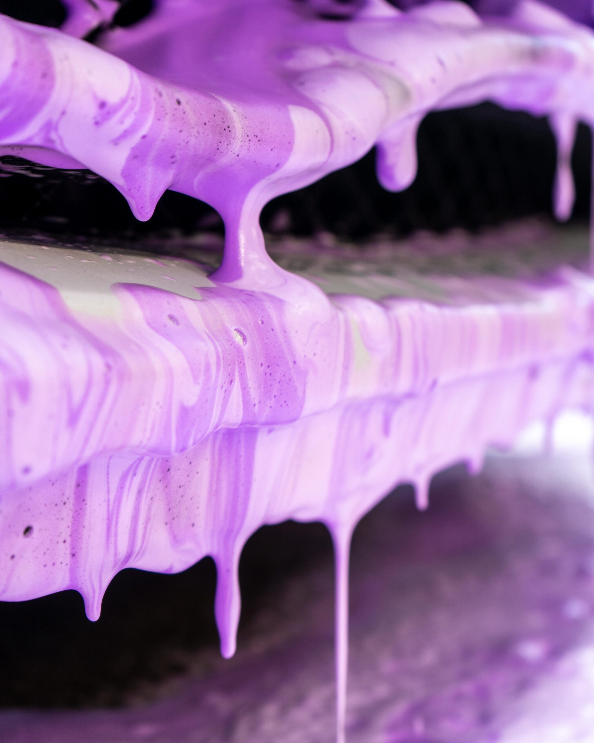 Parma Violet foam dripping