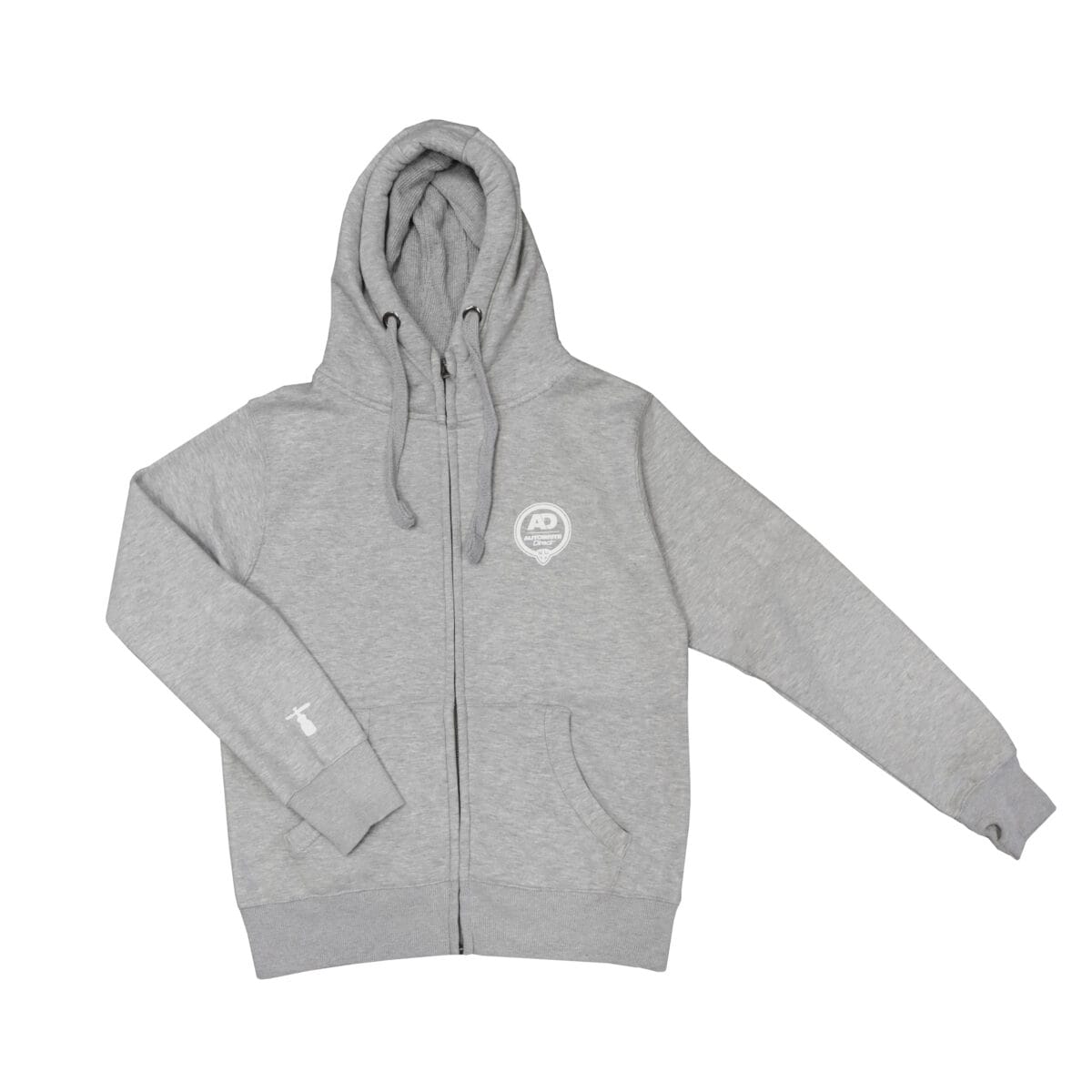 light grey zip hoodie